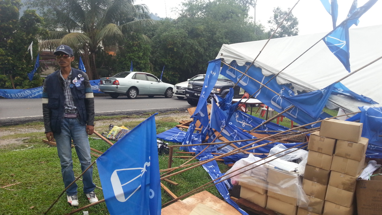 BN tent damaged