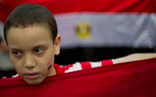 Peserta-peserta Himpunan Munajat 100k menggesa kerajaan Malaysia untuk bersuara tentang kekejaman rampasan kuasa Mesir terhadap rakyatnya.