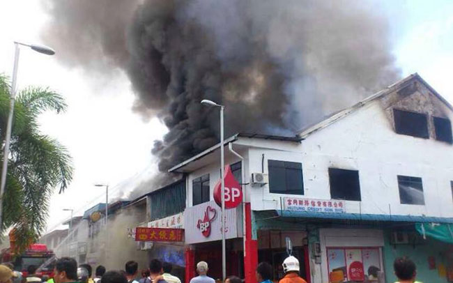 20 kedai di Sibu musnah akibat kebakaran