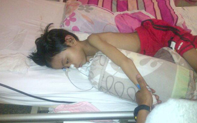 Adam Afzar sebelum cukur rambut