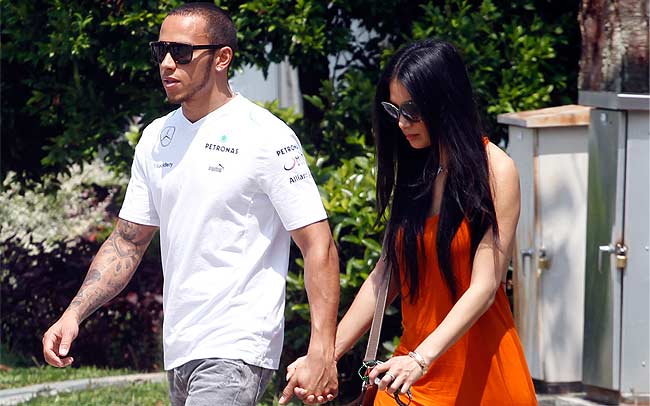 Lewis Hamilton and Nicole Scherzinger