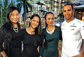 Lewis Hamilton and Yasmin Hani