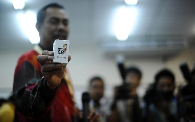 Demonstrasi dakwat kekal PRU-13