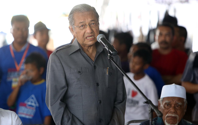 Tun Mahathir Mohamed di Sungai Limau