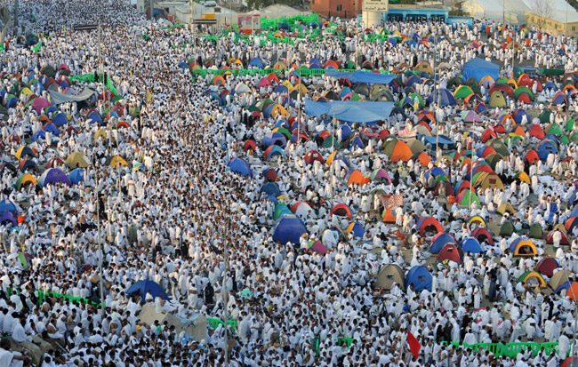 The millions of haj pilgrims
