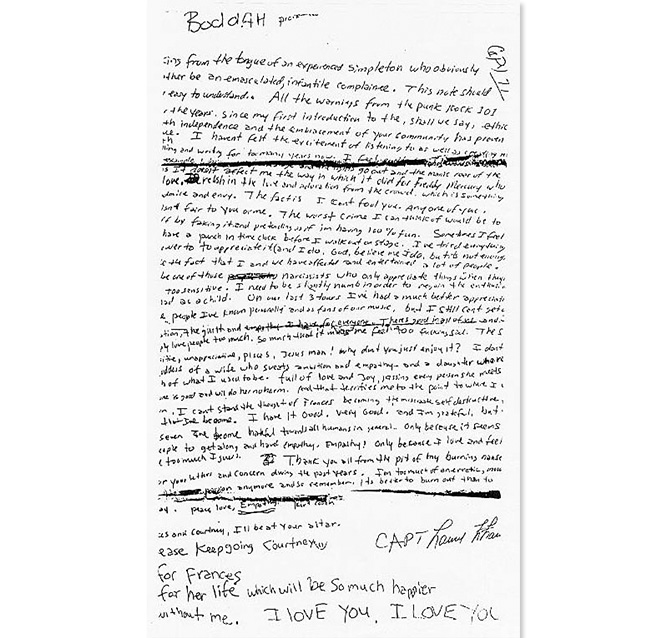 kurt suicide letter