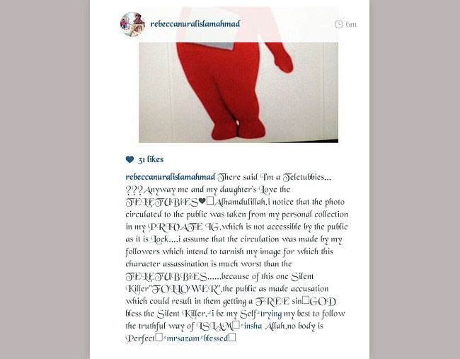 Rebecca Nur-Al Islam (kanan)