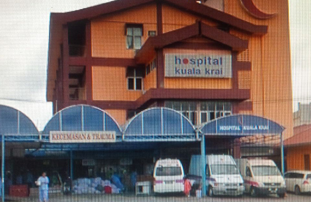 Sekitar Hospital Kuala Krai yang tidak ditenggelami air seperti yang didakwa