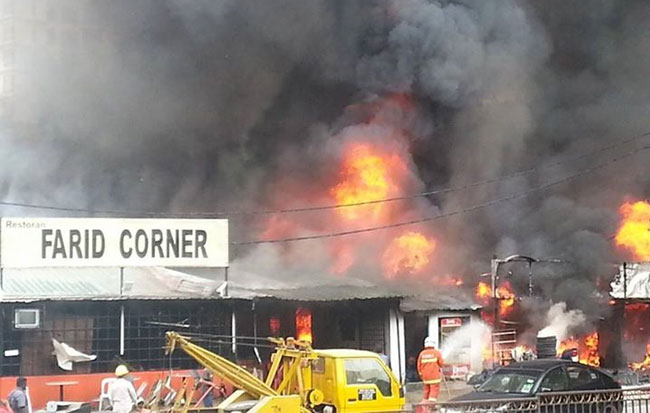 Fire breaks out at Kampung Kerinchi