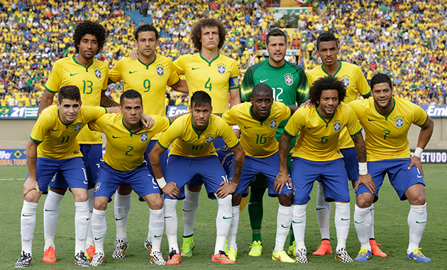 Barisan pemain Brazil untuk kempen Piala Dunia 2014