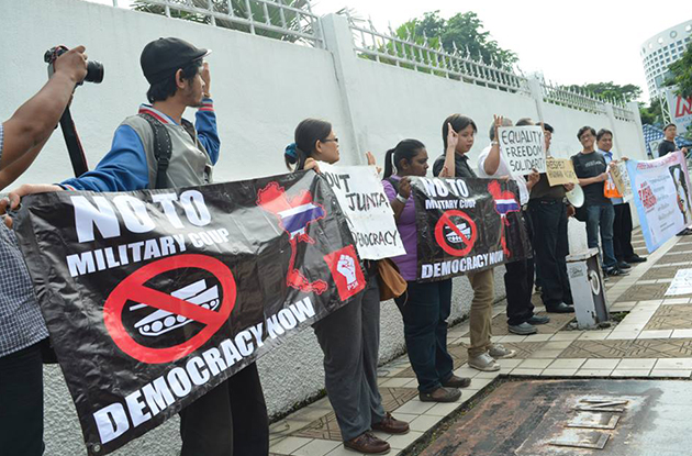 protes, thai, thailand