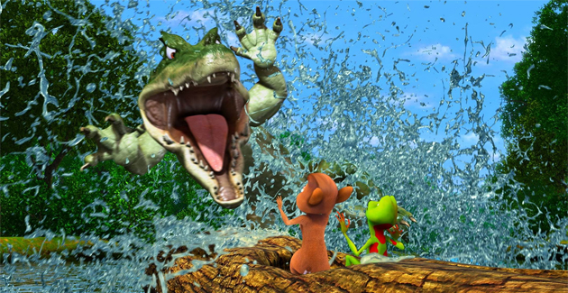 Ribbit, a confused frog and his best friend, a flying squirrel embark on an adventure together.