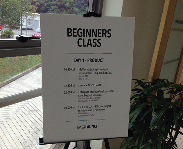 Beginners Class at MaGIC Startup Academy Launch.