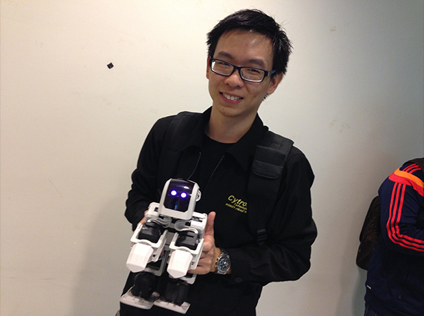 Chin Yee from Cytron Technologies Sdn Bhd was ready to meet and pitch their latest product Rero to potential investors.