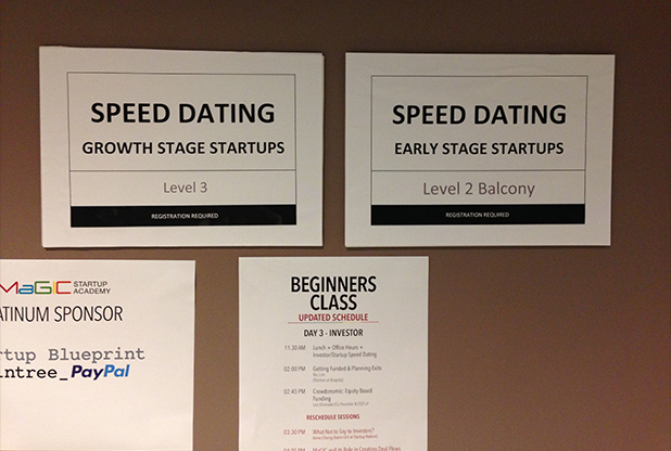 Investor-Startup Speed Dating were categorised for Early Stage Startups and Growth Stage Startups.