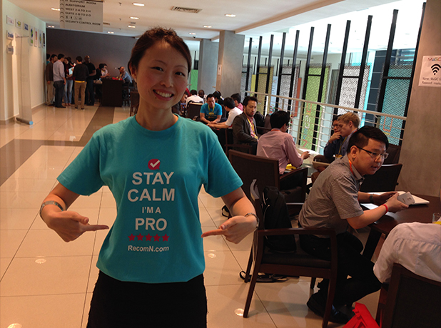 Jes Min, one of the 50 startup founders who participated at Investor-Startup Speed Dating.