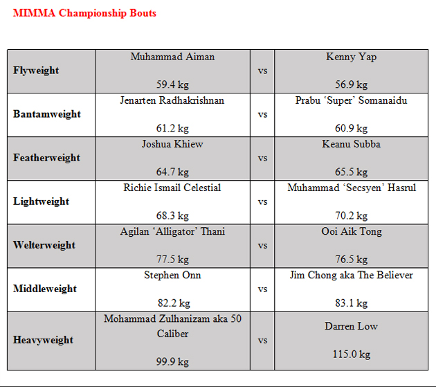 MIMMA championship fight