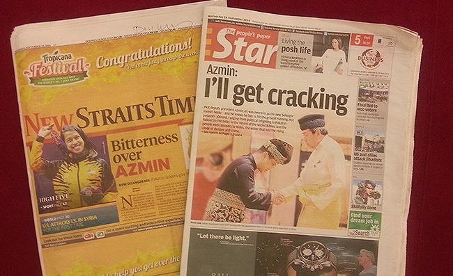 New Straits Times dan The Star