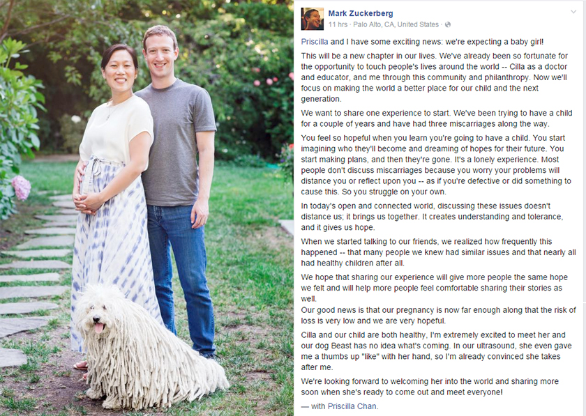 Mark Zuckerberg dan isterinya Priscilla Chan