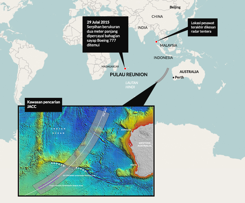Mh370, map
