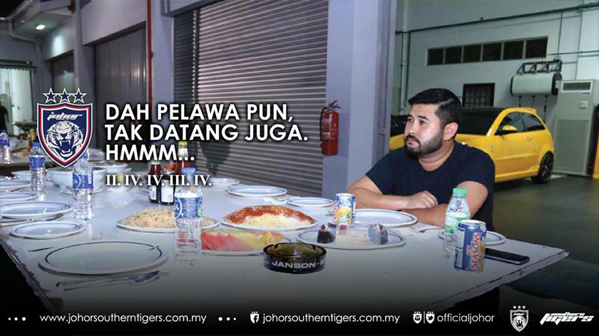 Dah pelawa tak datang pula, kata TMJ