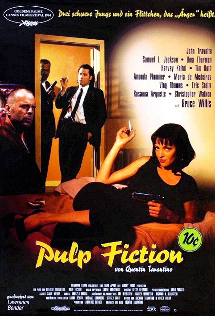 Pulp Fiction is a 1994 American black comedy crime film written and directed by Quentin Tarantino, from a story by Tarantino and Roger Avary. - 1MDb