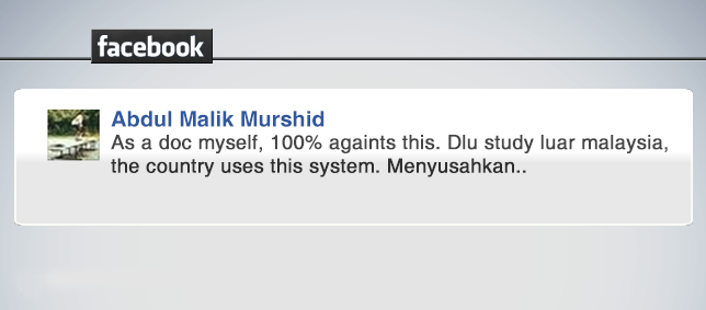 Komen Facebook Abdul Malik.