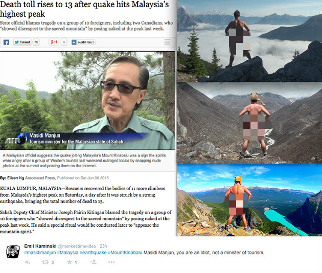 Pendaki bogel gunung kinabalu 2