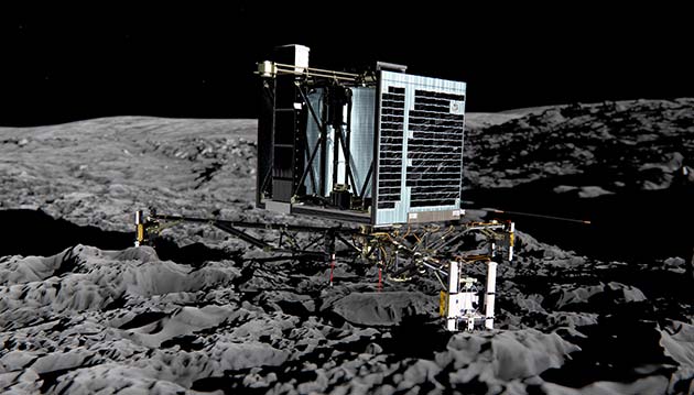 Philae lands on Comet 67P