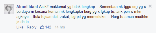 Rosli Hamid, Zakat FB 2