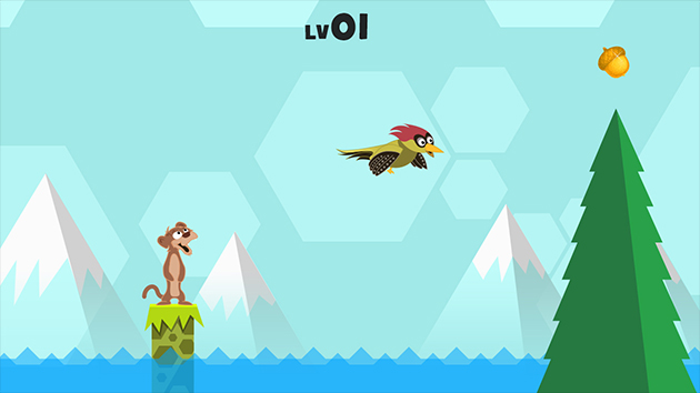 Belatuk dan cerpelai bergabung semula dalam bentuk permainan mudah alih. Gambar - 4dxgames.com.