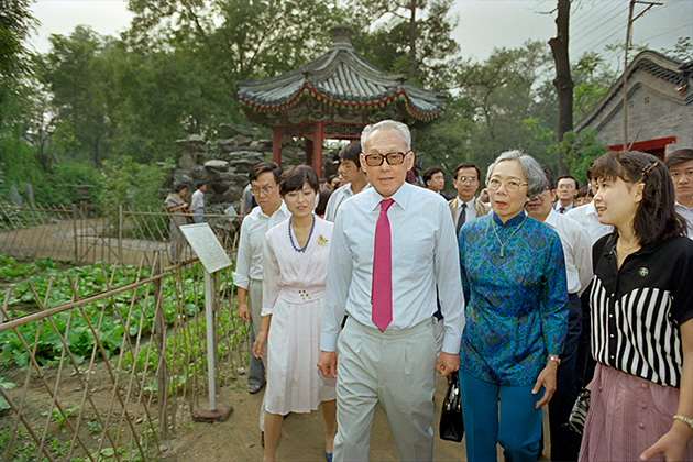 Wife and Lee Hsien Loong