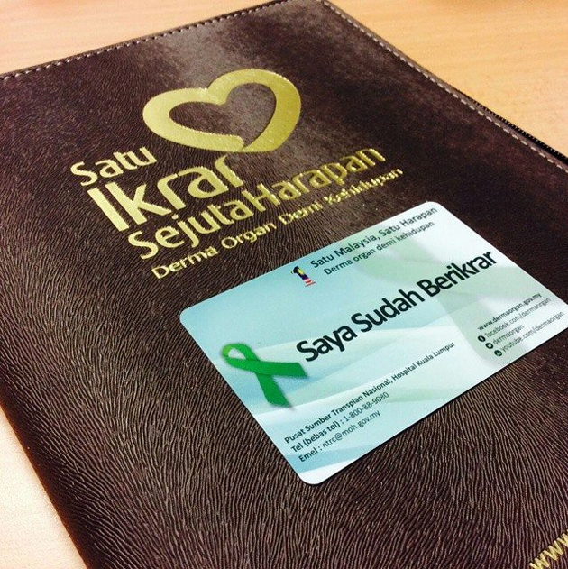 Ikrar derma organ oleh Fizo Omar