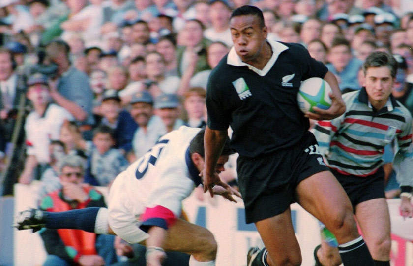 Lomu played 63 tests on the wing for New Zealand, scoring 37 international tries. - filepic