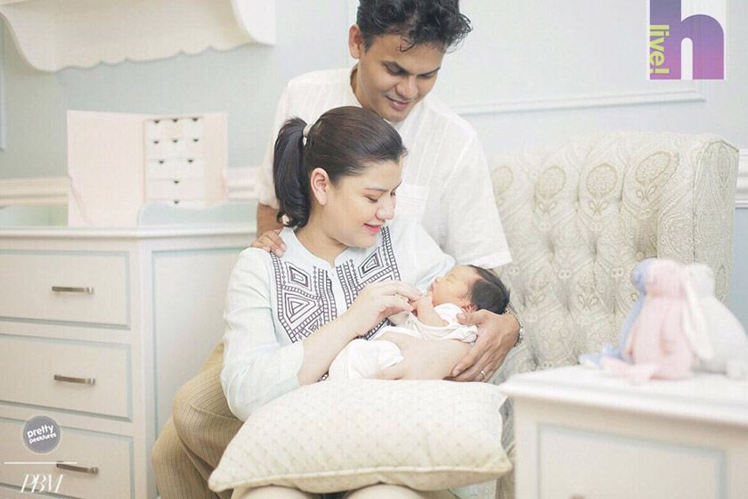 Lisa Surihani, Yusry kongi foto pertama bersama bayi mereka