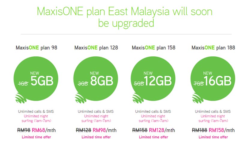 Pelan MaxisONE khusus untuk pengguna di Sabah dan Sarawak