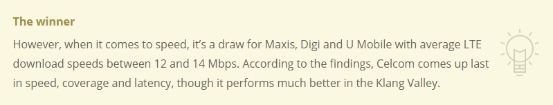 Maxis, Digi and U Mobile