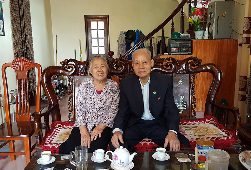 Mr Phuong and wife in their new home. - Photo by Karim Raslan