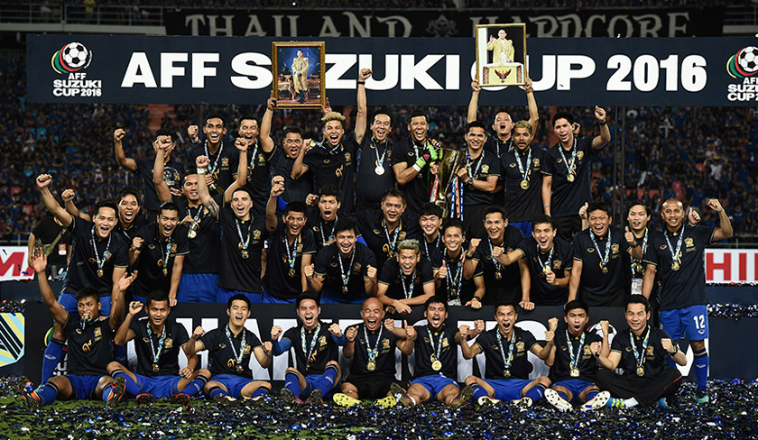 Thailand muncul juara Piala AFF Suzuki buat kali kedua berturut-turut. - Foto AFP