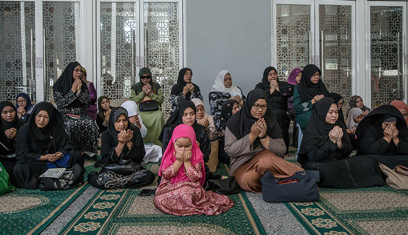 Antara yang hadir di masjid Kampung Baru
