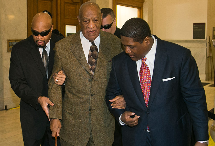 Actor Bill Cosby arrives at the Montgomery County Courthouse in Norristown, Pennsylvania, February 2, 2016 for a pre-trail hearing in his sexual assault case.