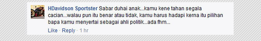 Pendapat netizen di Facebook