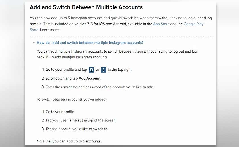 Cara mengaktifkan ciri baharu 'multiple account' di Instagram