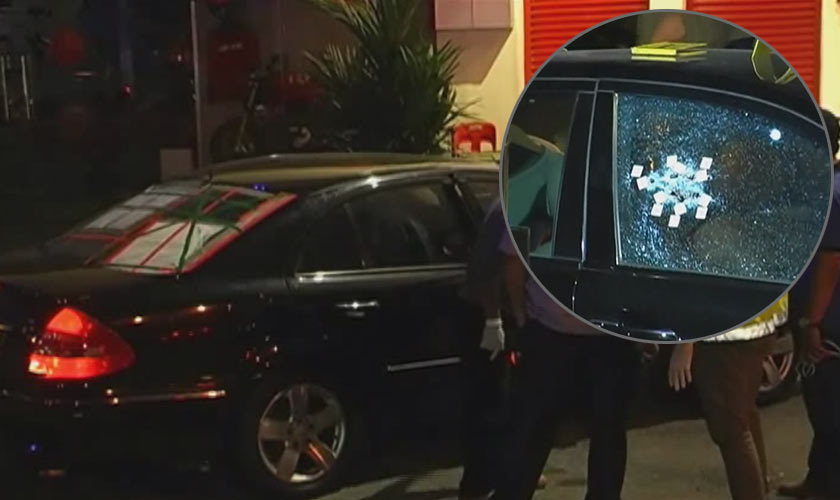  The victim died on the spot after being struck in the head and body by five bullets.