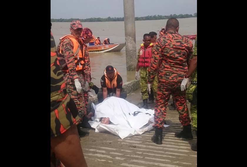 Mayat mangsa dijumpai empat kilometer dari tempat asal.