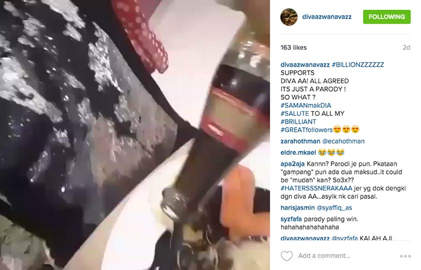 Salah satu kiriman Instagram Azwan Ali mengenai kicap Tirana.