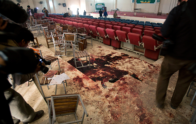 All nine attackers were killed in the siege on Peshawar's Army Public School, which killed 151 people in total on Dec. 16, 2014. It was the worst Taliban attack on Pakistani soil. 