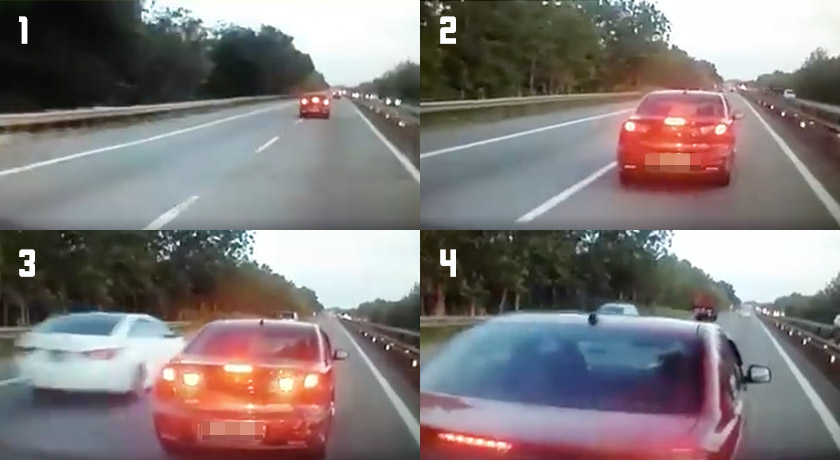 Insiden undur di jalan raya