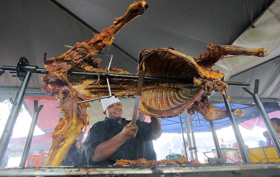 Kambing panggang Bazar Ramadan Bandar Diraja, Pekan