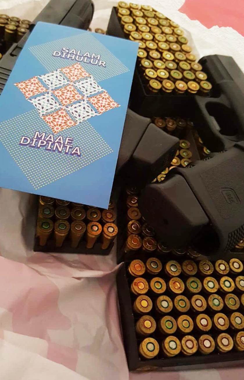 The photo that accompanied Muhammad Wanndy's Facebook posting, with the caption 